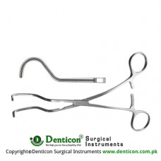 Dale Atrauma Peripheral Vascular Clamp Stainless Steel, 17.5 cm - 7"